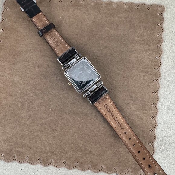 Vintage Ecclissi Sterling Silver Western Watch Turquoise Face - Picture 6 of 8